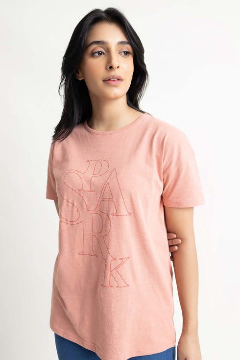 Spark Oversized Graphic T-Shirt